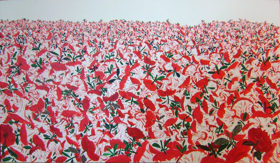 Adán y Eva, acrílico sobre tela, 2010, Noel Morera Cruz