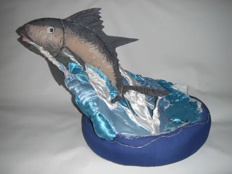 Atún de tela, escultura, Noel Morera Cruz