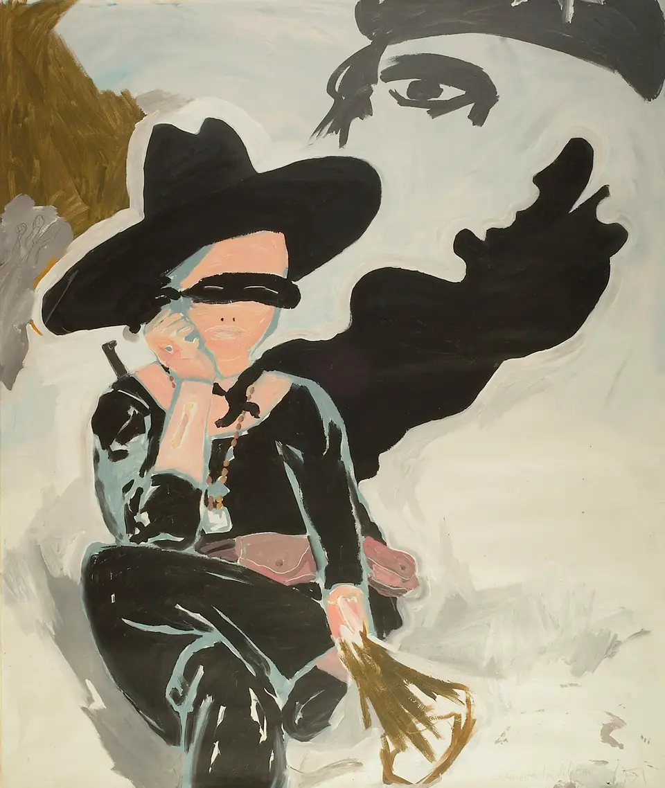 Enamorada del Che, acrílico sobre tela, 2008, Noel Morera Cruz