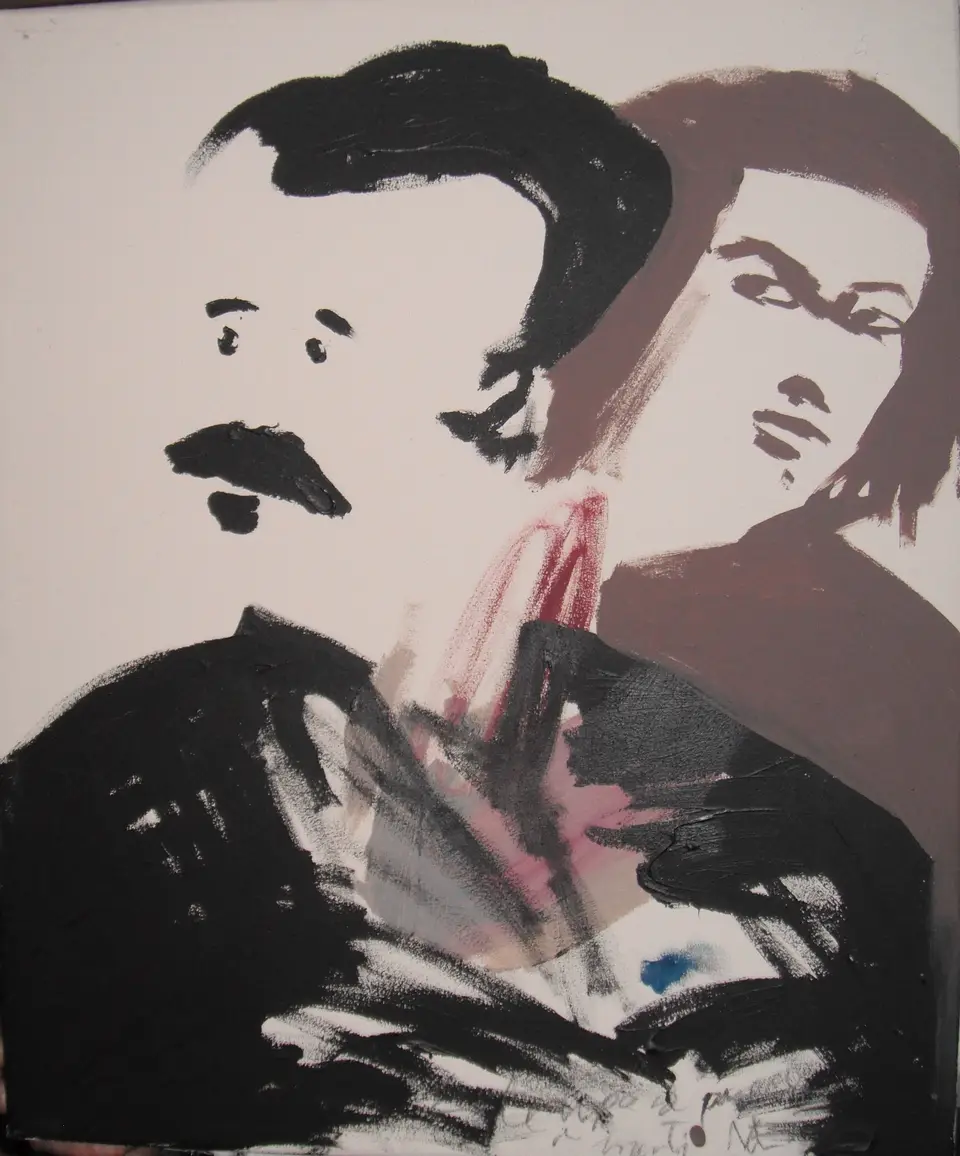 Este tipo se parece a Martí, acrílico sobre lienzo, 2010, Noel Morera Cruz