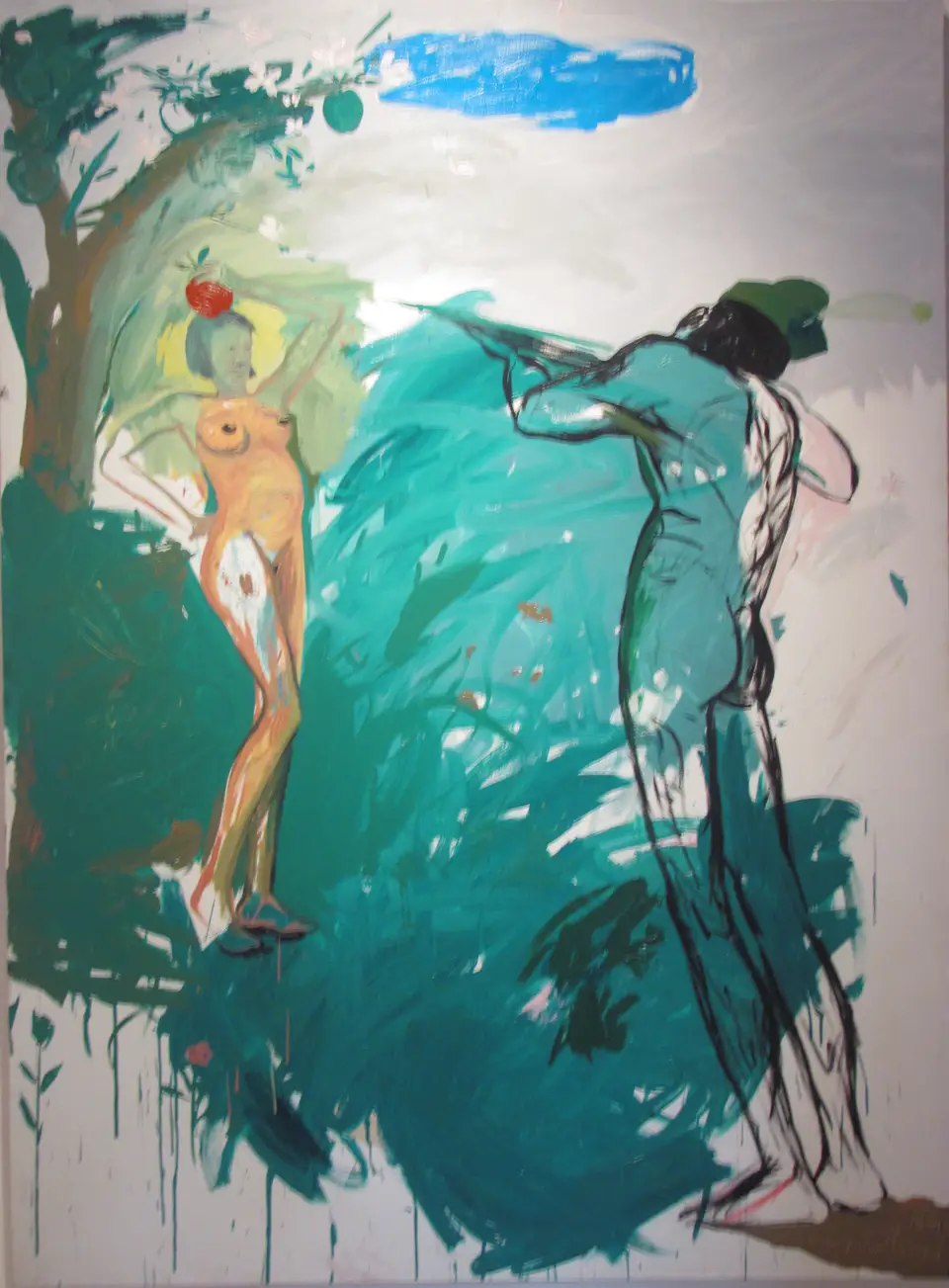 Eva y Guillermo, acrílico sobre tela, 2010, Noel Morera Cruz