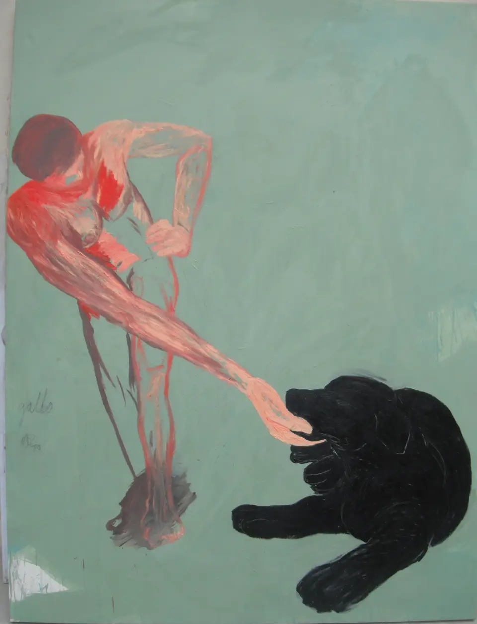 Gallo, óleo y acrílico sobre lienzo, 2010, Noel Morera Cruz