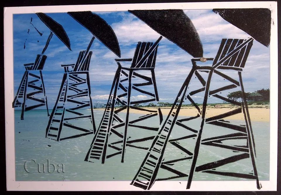 Obra sin título conocido, grabado, Noel Morera Cruz