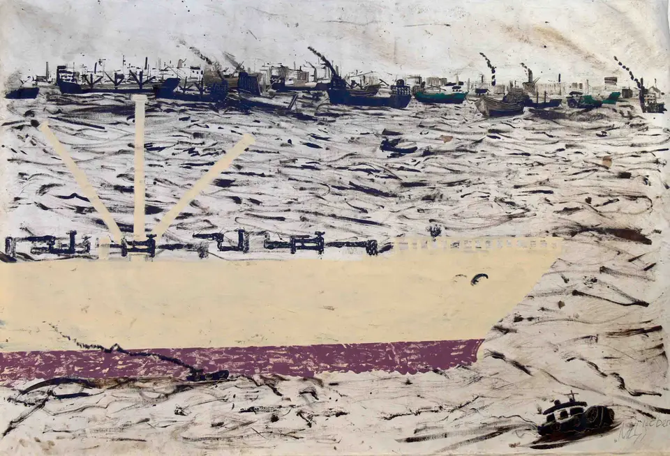 Iceberg, desechos petrolíferos de la Bahía de La Habana, Noel Morera Cruz