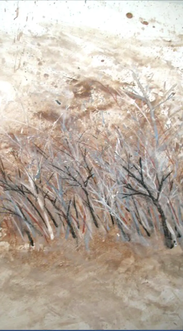 Linderos, técnica mixta sobre lienzo, 2005, Noel Morera Cruz