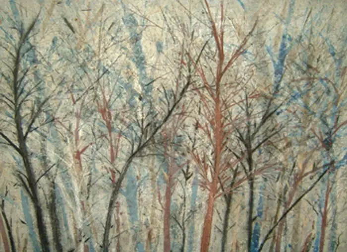 Otoño, técnica mixta sobre lienzo, 2005, Noel Morera Cruz