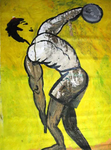 Paralímpico, acrílico sobre lienzo, 2006, Noel Morera Cruz
