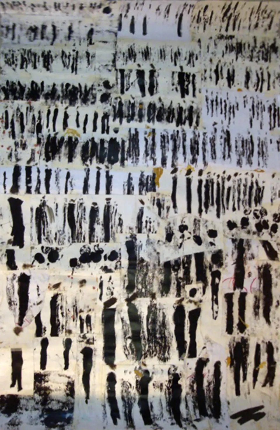 Perro perdido, matrices de monotipia, 2006, Noel Morera Cruz