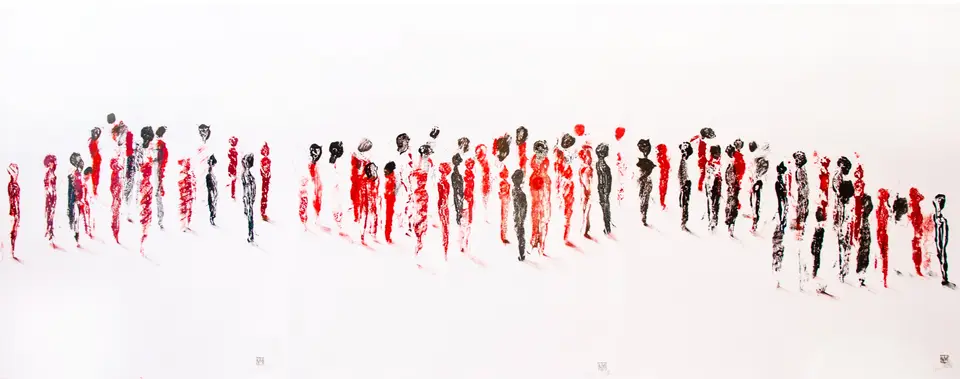 Provincia, tríptico, monotipia, 2014, Noel Morera Cruz