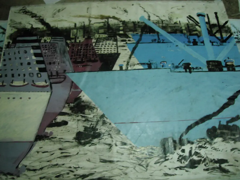 Obra sin título conocido, desechos petrolíferos de la Bahía de La Habana, Noel Morera Cruz