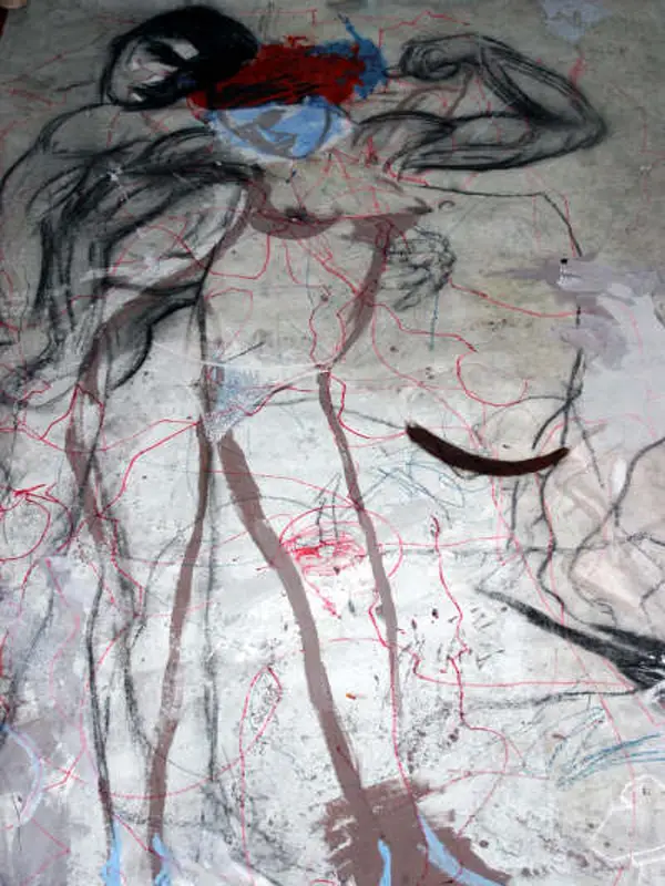 Retrato de familia, técnica mixta sobre lienzo, 2005, Noel Morera Cruz
