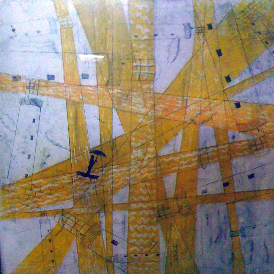 Obra sin título conocido, técnica mixta, Noel Morera Cruz